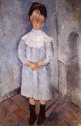 Amedeo Modigliani Little girl in blue Spain oil painting reproduction